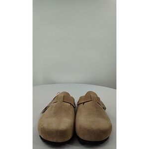 Quince Tan Suede Women's Clog Shoes